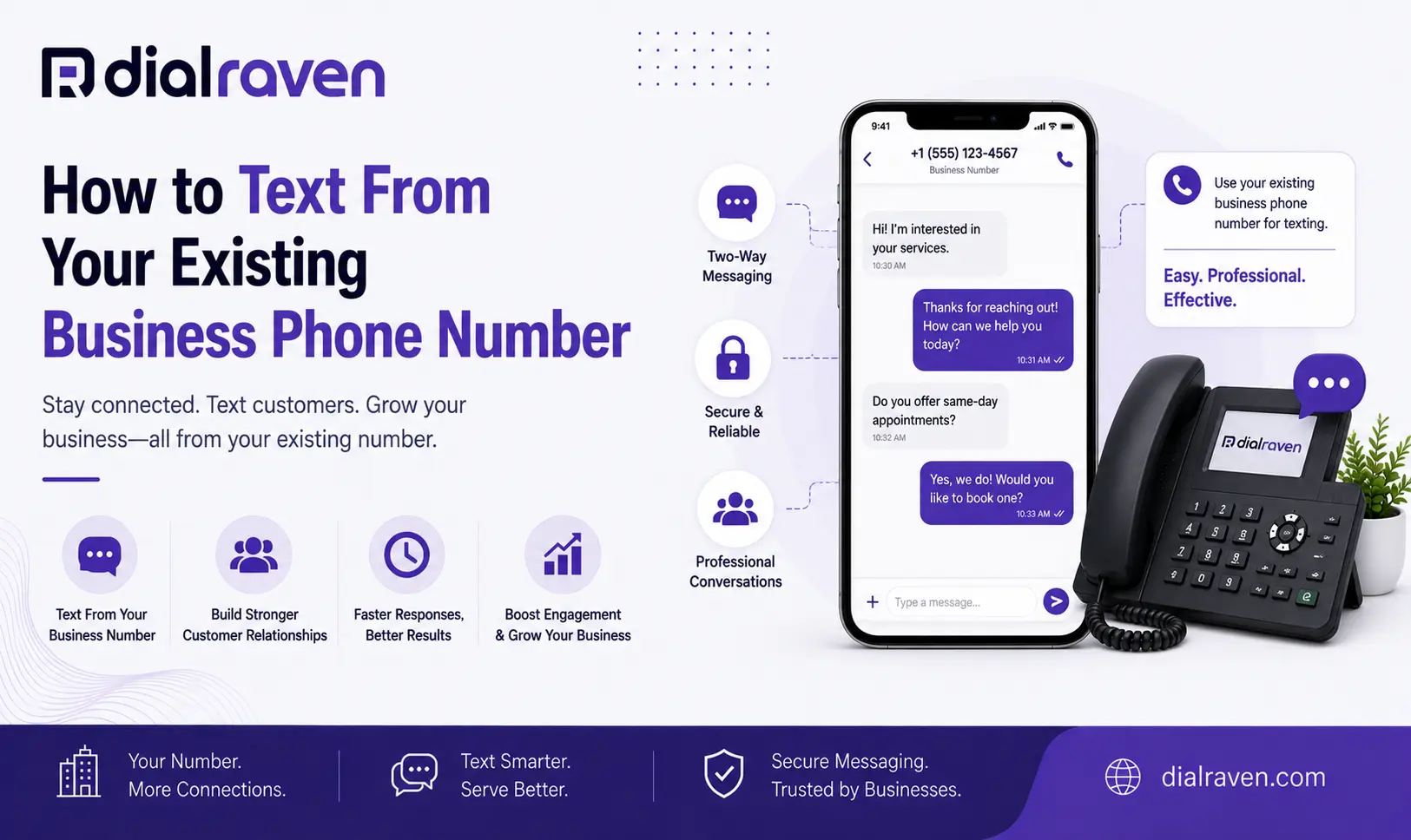 How to Text From Your Existing Business Phone Number