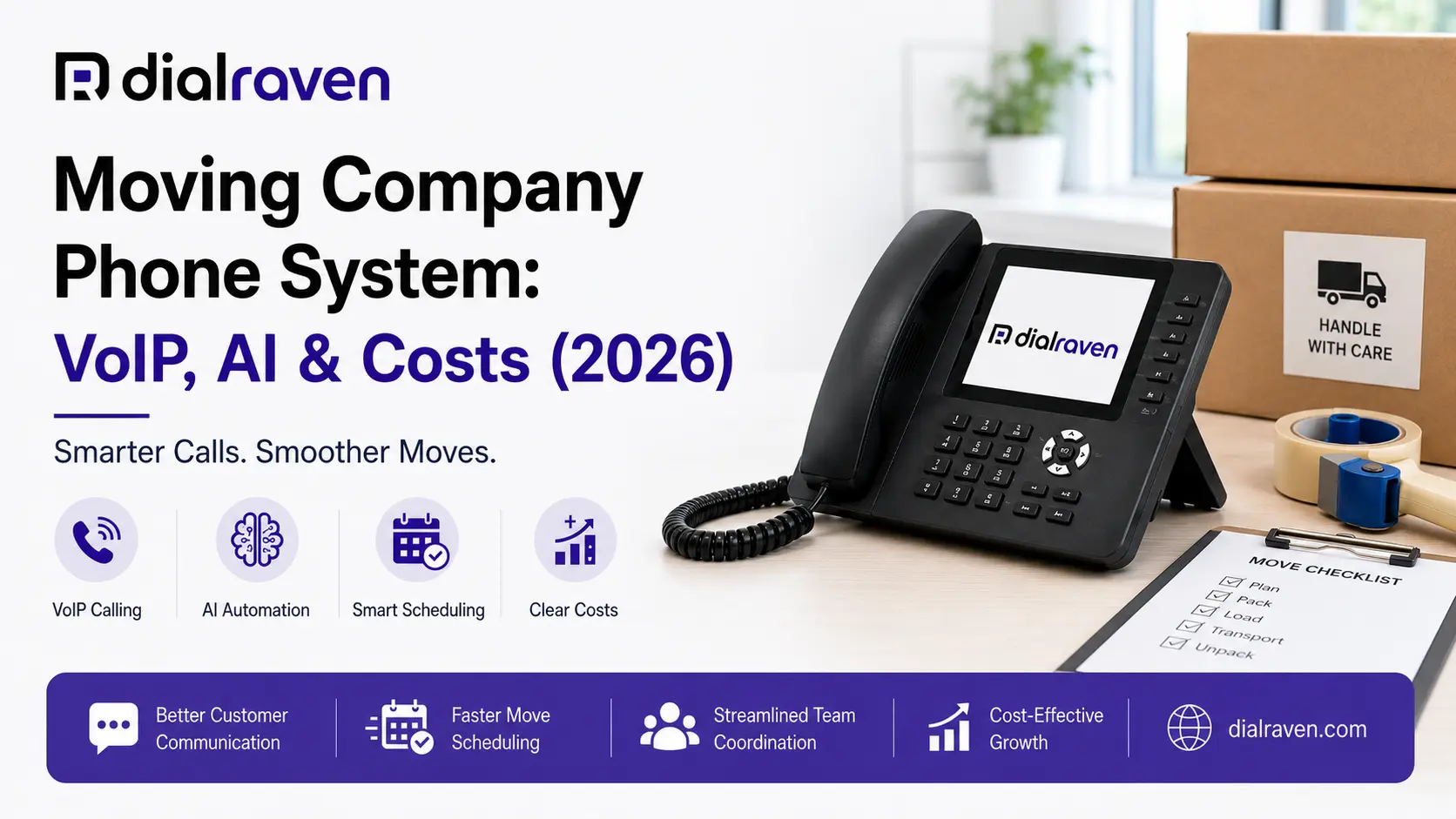Moving Company Phone System: VoIP, AI & Costs (2026)