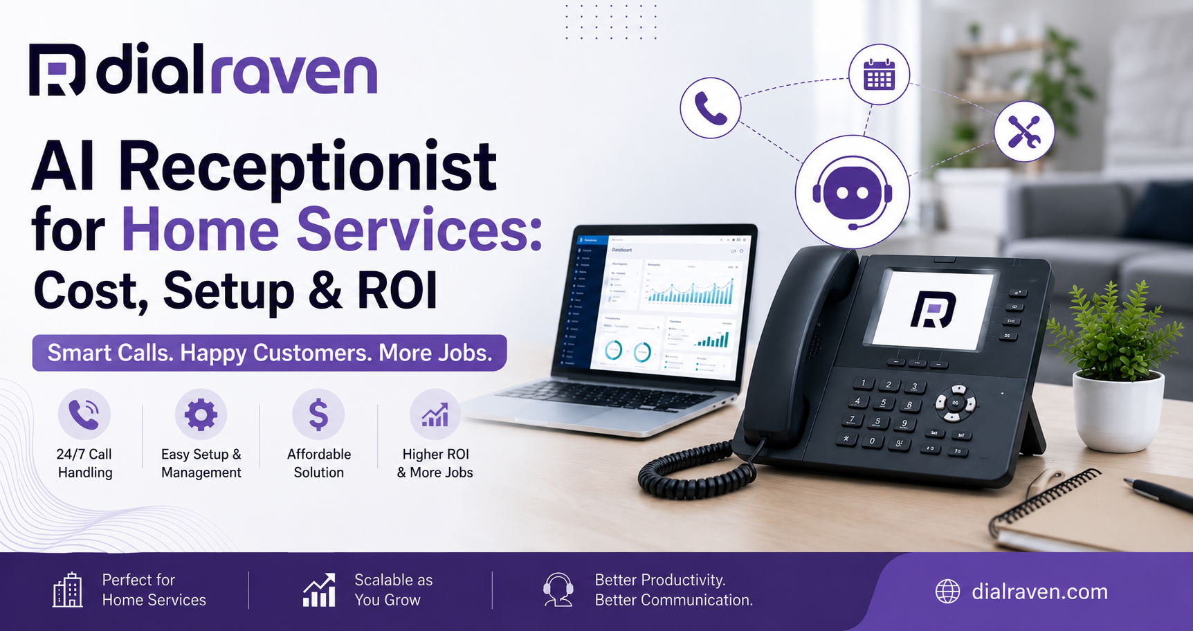 AI Receptionist for Home Services: Cost, Setup & ROI