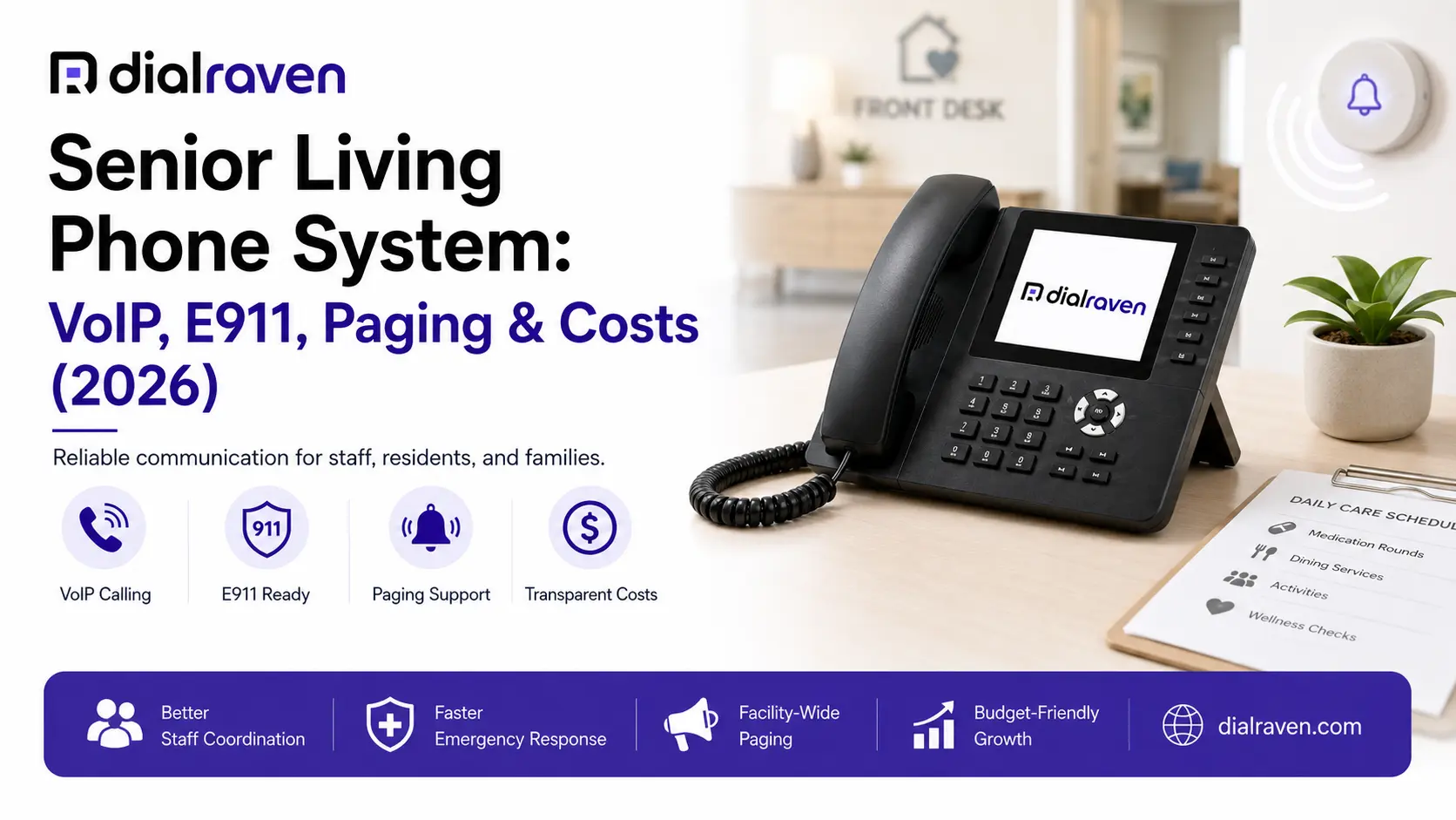 Senior Living Phone System: VoIP, E911, Paging & Costs (2026)