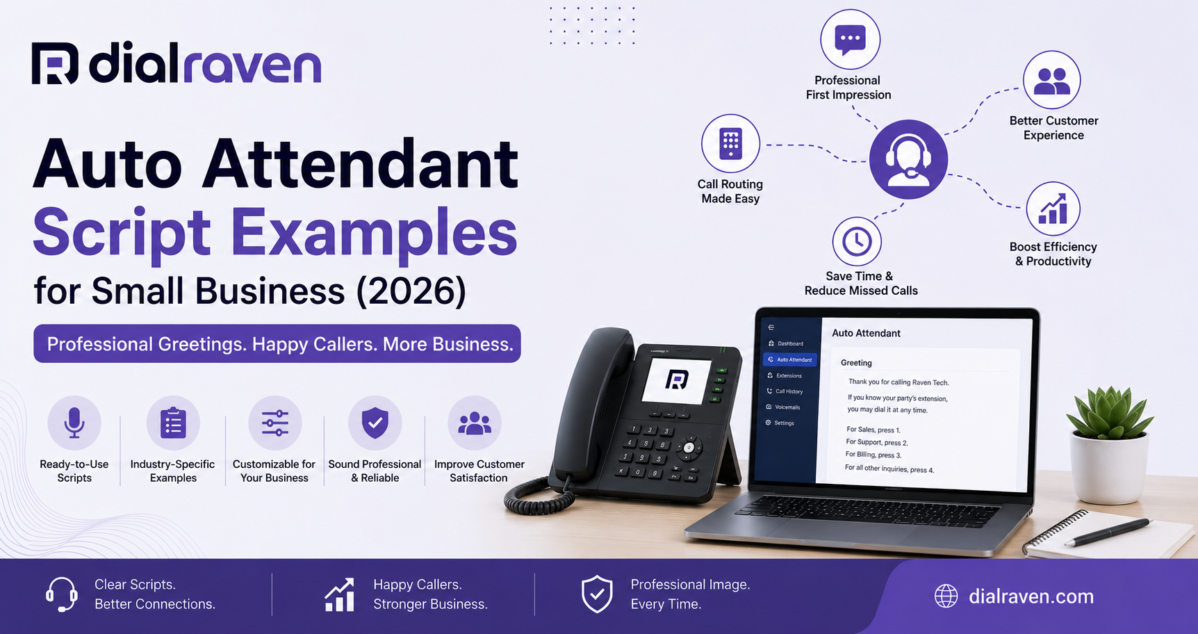 Auto Attendant Script Examples for Small Business (2026)