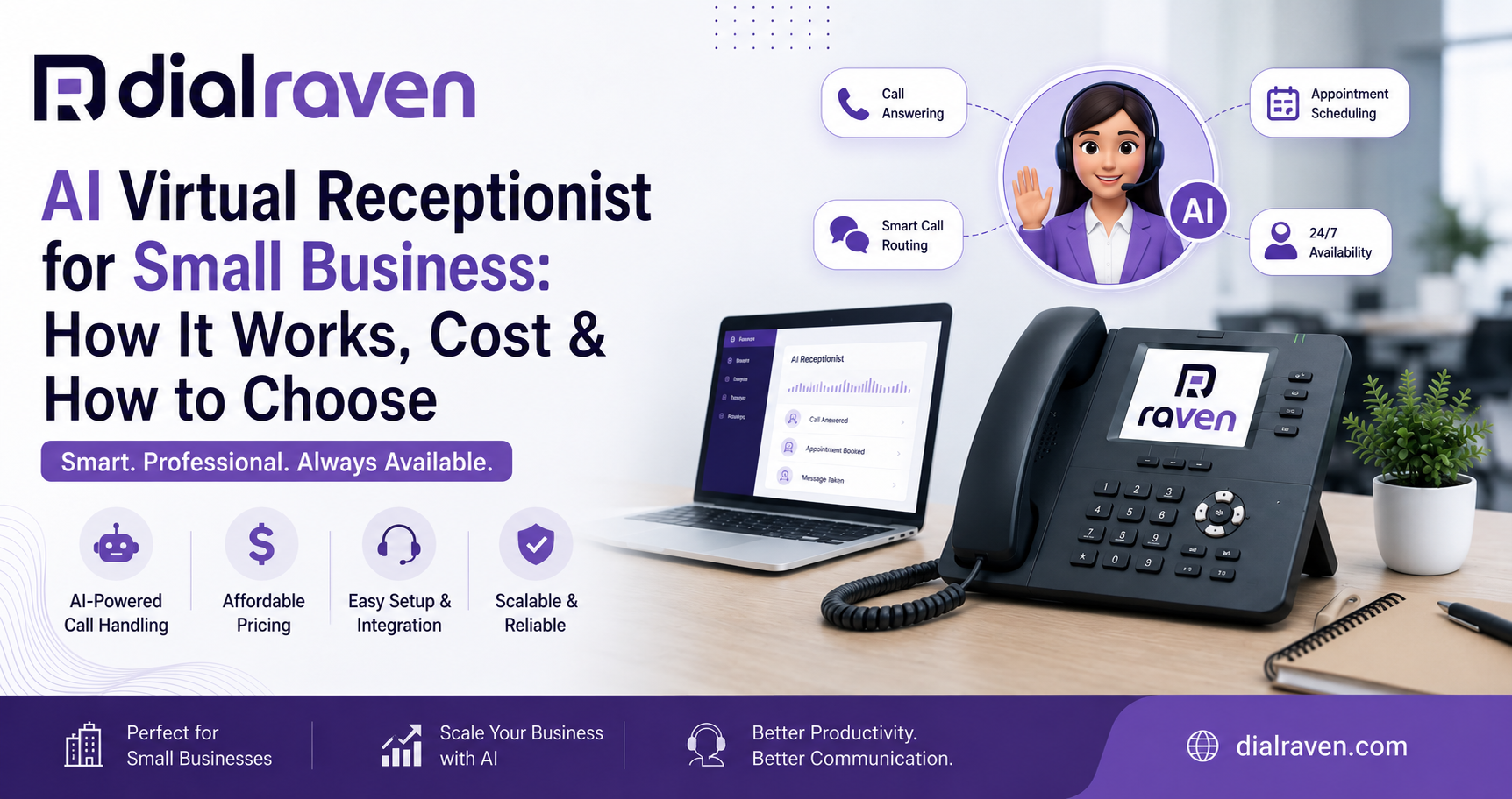 AI Virtual Receptionist for Small Business: How It Works, Cost & How to Choose