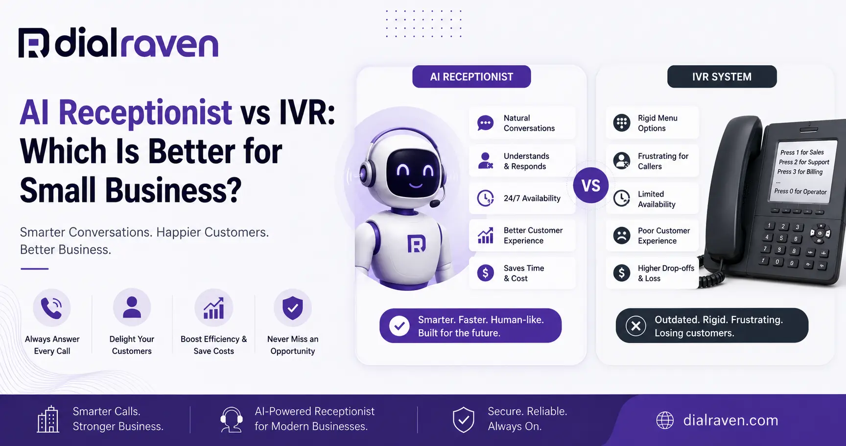 AI Receptionist vs IVR: Which Is Better for Small Business?