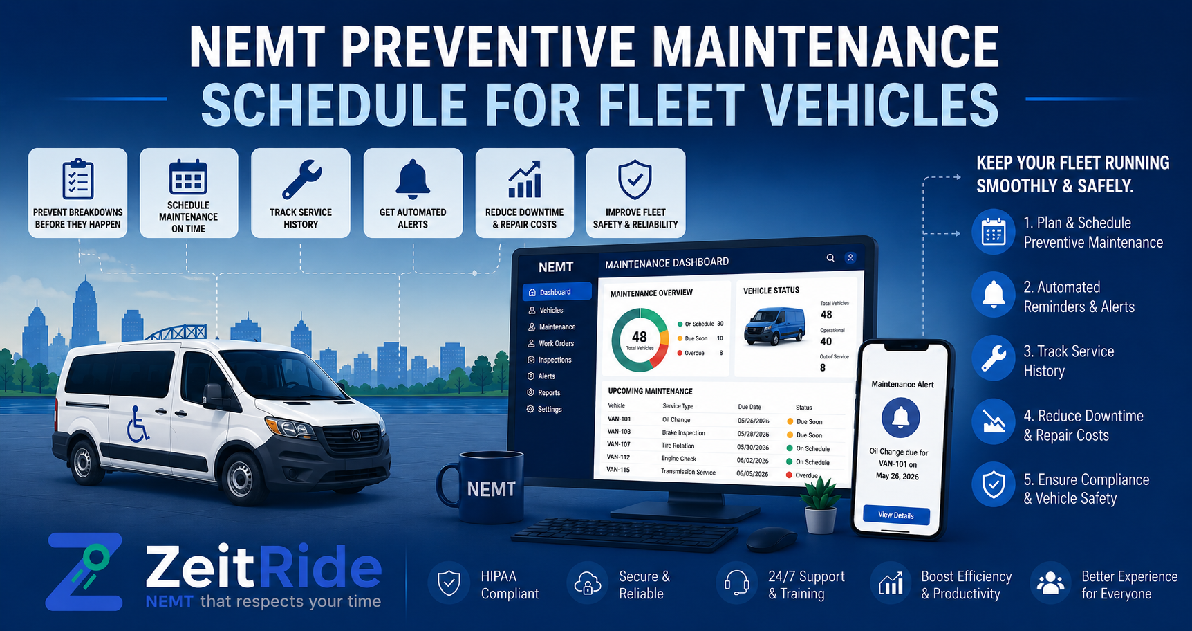 NEMT Preventive Maintenance Schedule for Fleet Vehicles