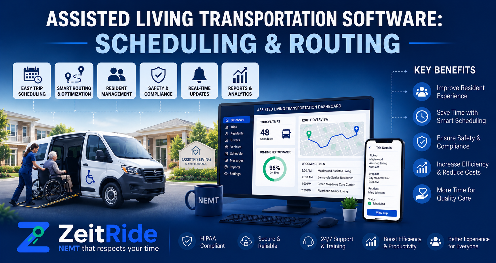 Assisted Living Transportation Software: Scheduling & Routing
