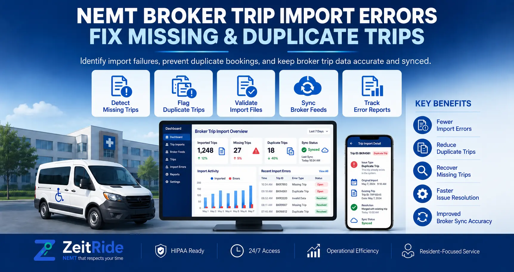 NEMT Broker Trip Import Errors: Troubleshooting Guide