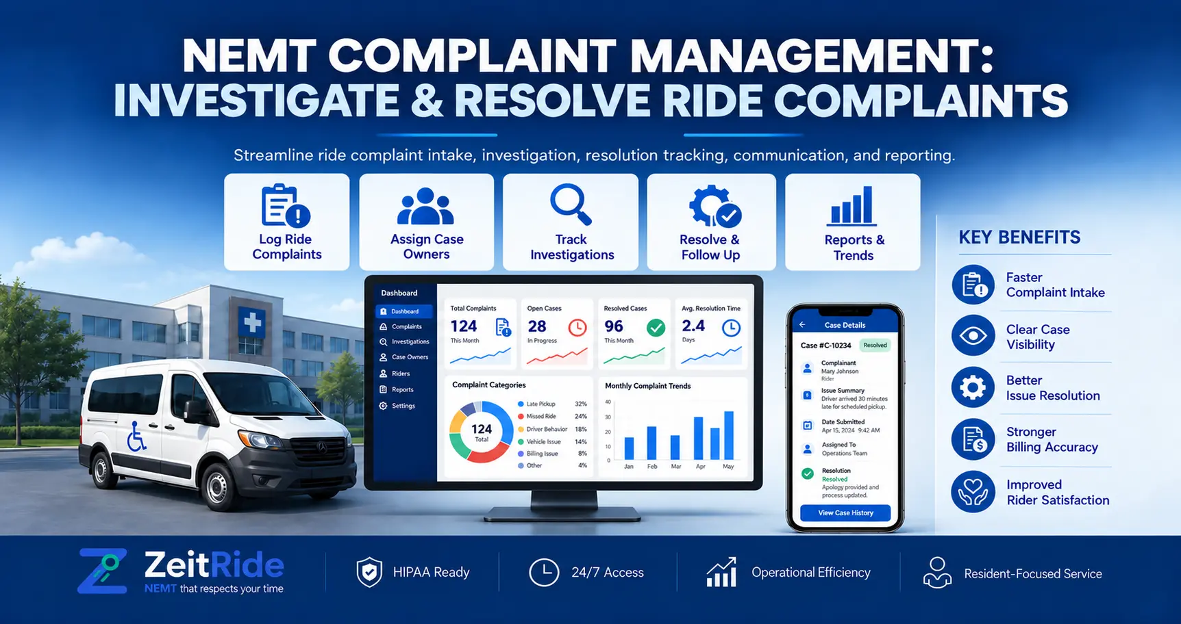NEMT Complaint Management: Investigation & Resolution Guide