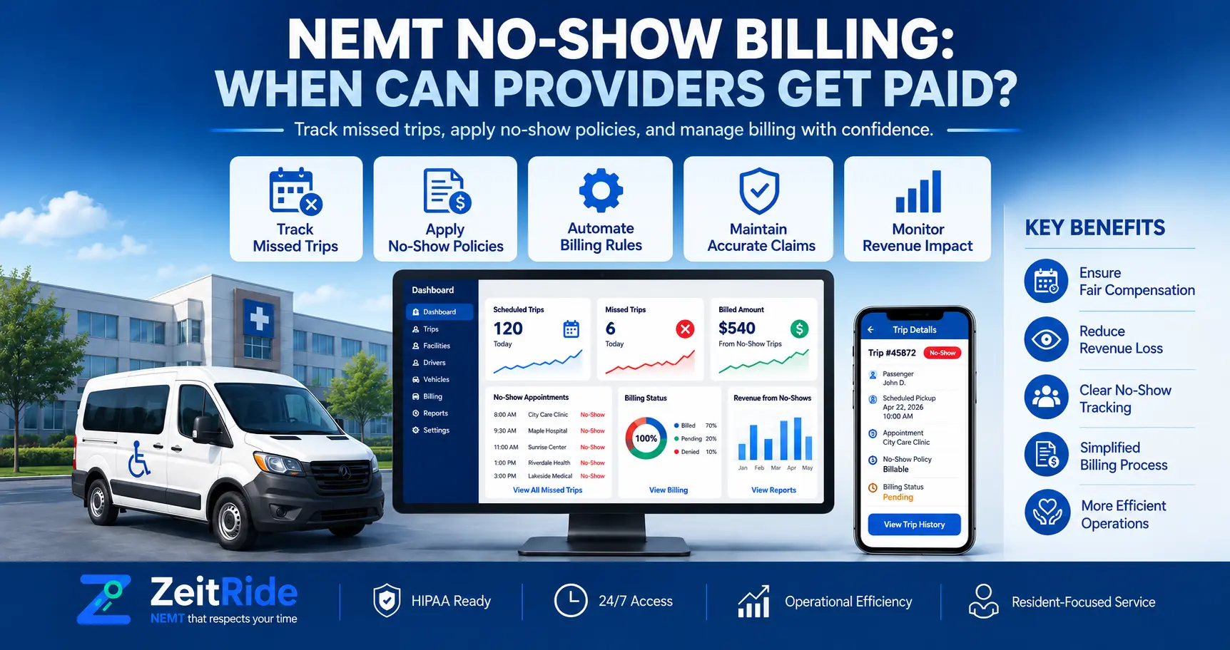 NEMT No-Show Billing: When Can Providers Get Paid?