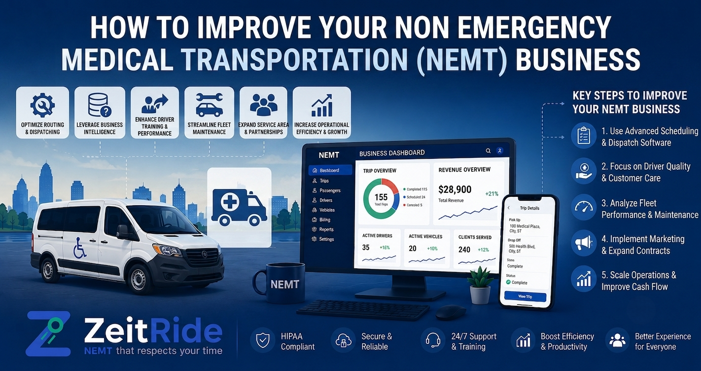 How to improve your Non Emergency Medical Transportation business