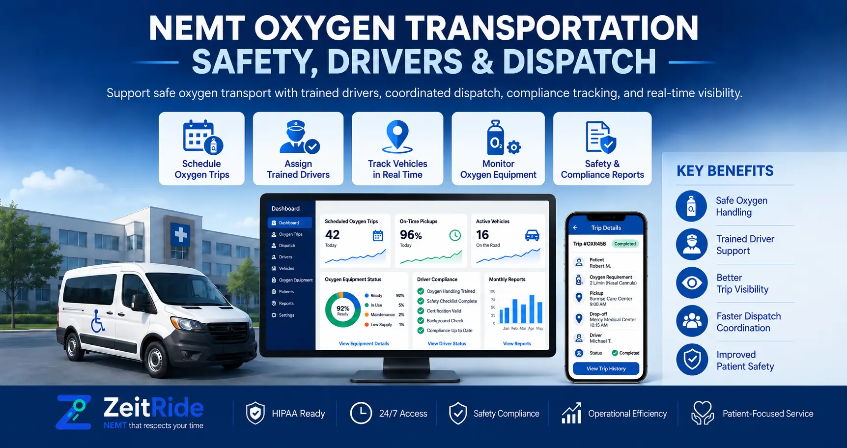 NEMT Oxygen Transportation: Safety, Drivers & Dispatch