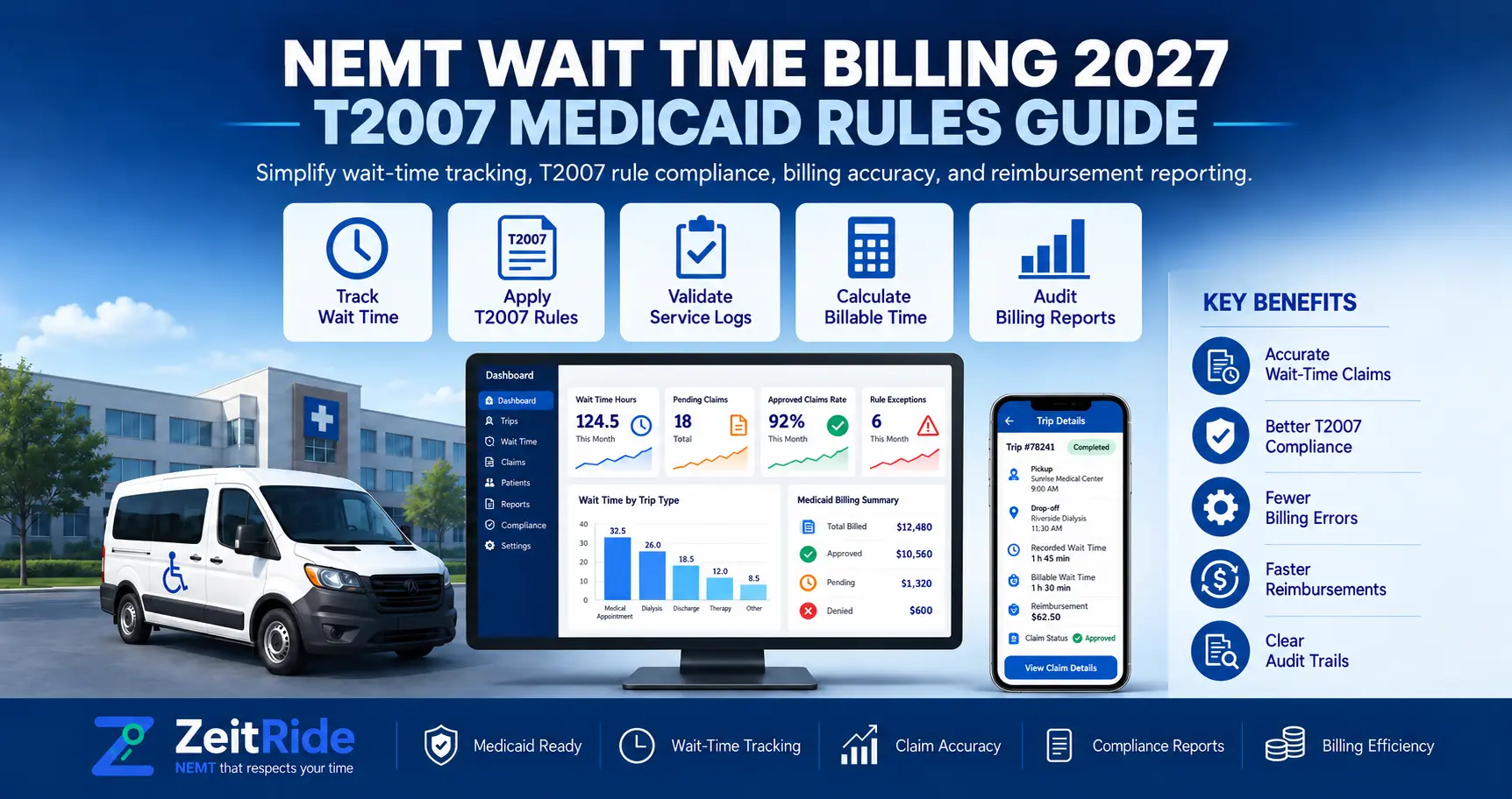 NEMT Wait Time Billing 2027: T2007 Medicaid Rules Guide