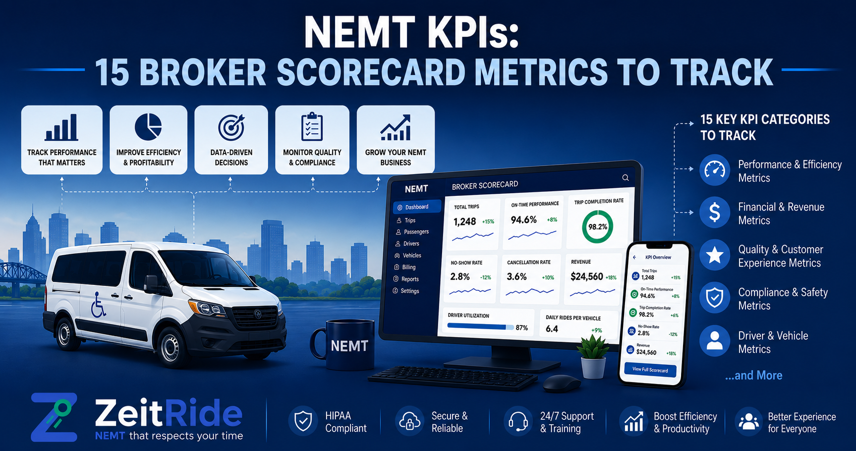 NEMT KPIs and Broker Scorecard Metrics