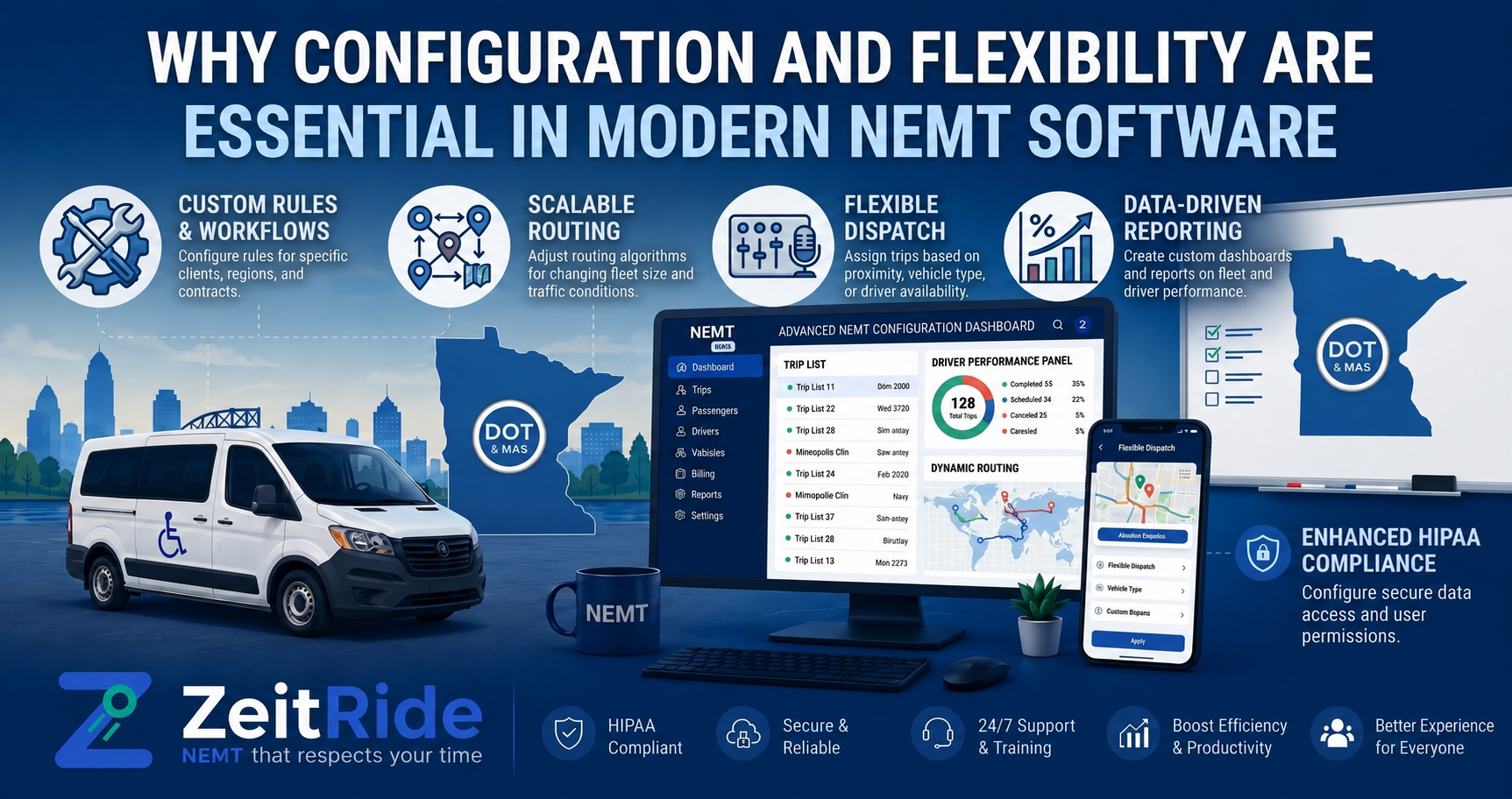 Why Configuration and Flexibility Are Essential in Modern NEMT Software