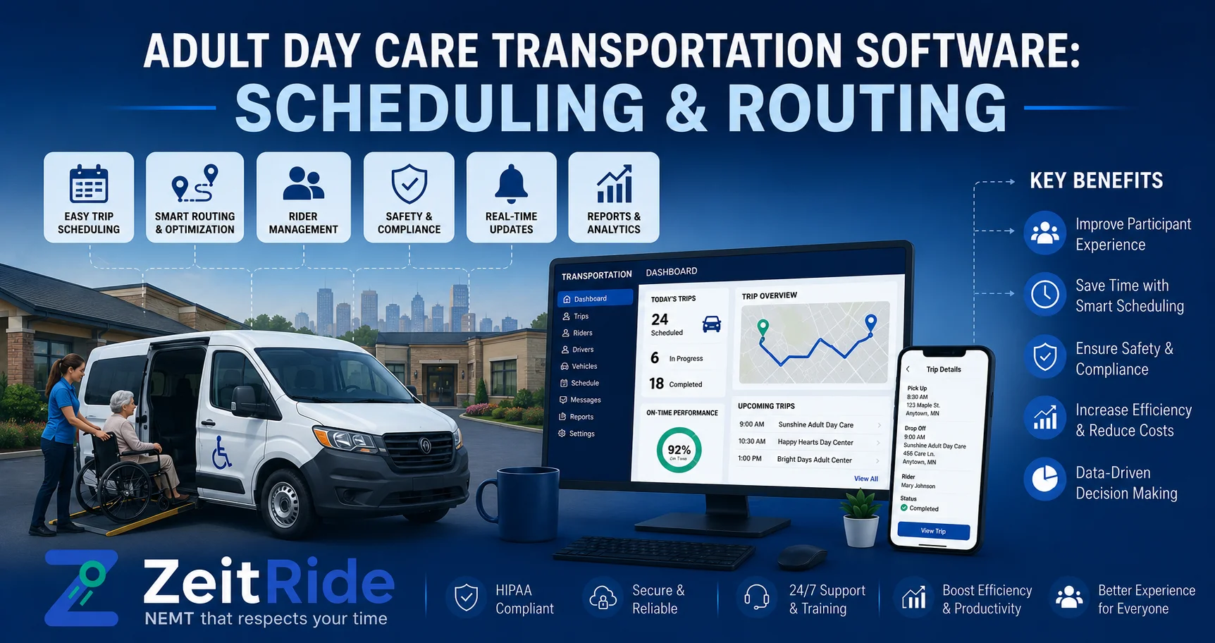 Adult Day Care Transportation Software: Scheduling & Routing