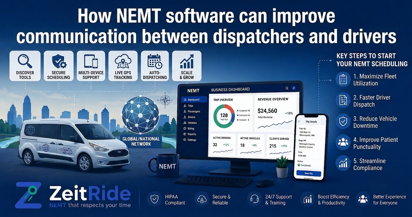 How NEMT software can improve communication between dispatchers and drivers
