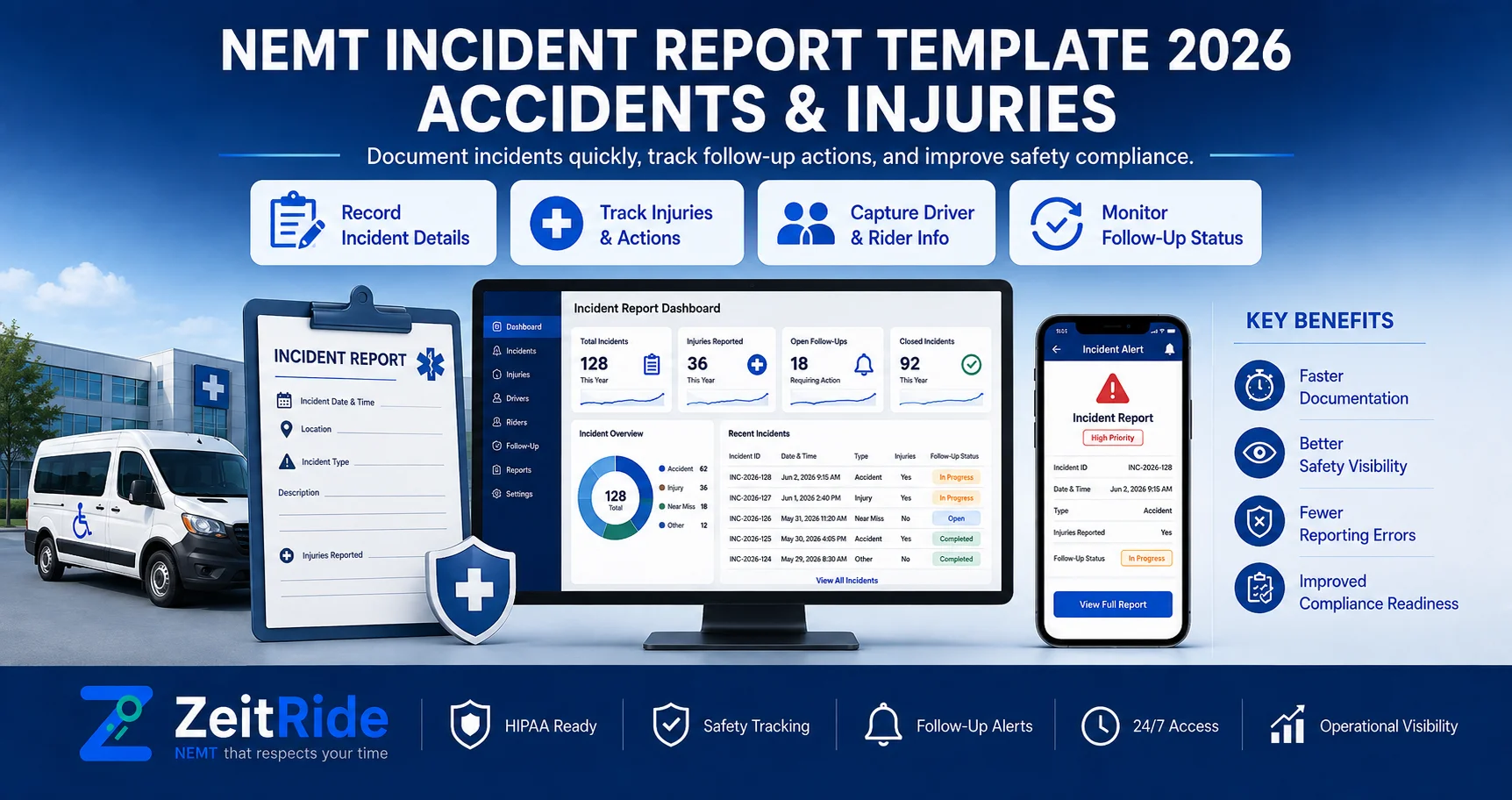NEMT Incident Report Template 2026: Accidents & Injuries